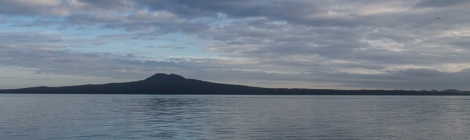 Looking up river to Rangitoto